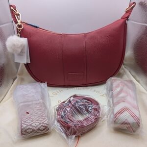 Pom Pom London Sutton CHILI RED - 3 Straps - NWT 🌶️